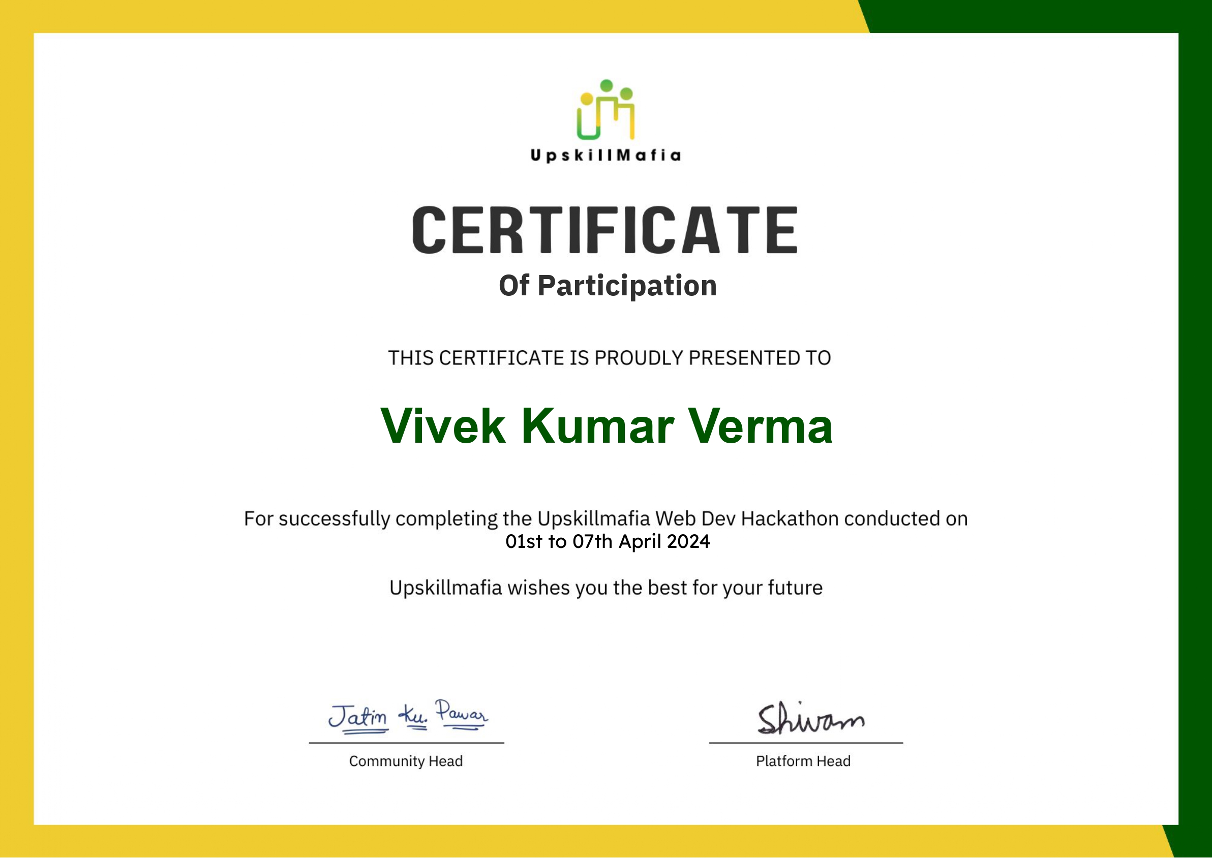 Hackathon Upskill Mafia 2024